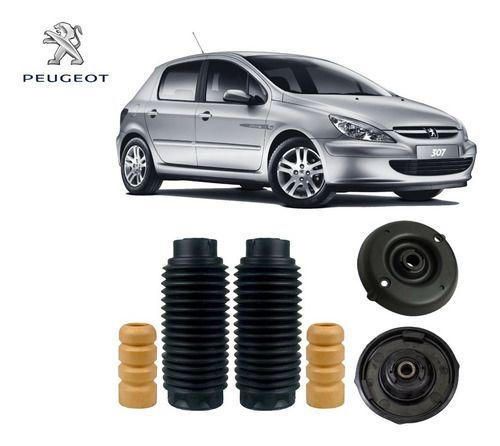 Imagem de Par Kit Coxim Batente Coifa Dianteiro Peugeot 307 2002 2003 2004