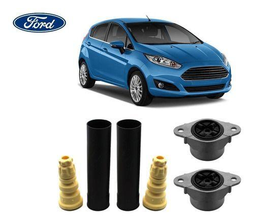 Imagem de Par Kit Coxim Batente Coifa Do Amortecedor Traseiro Ford New Fiesta 2011 12 13 14 15 16 17 18 2019 Envio Imediato