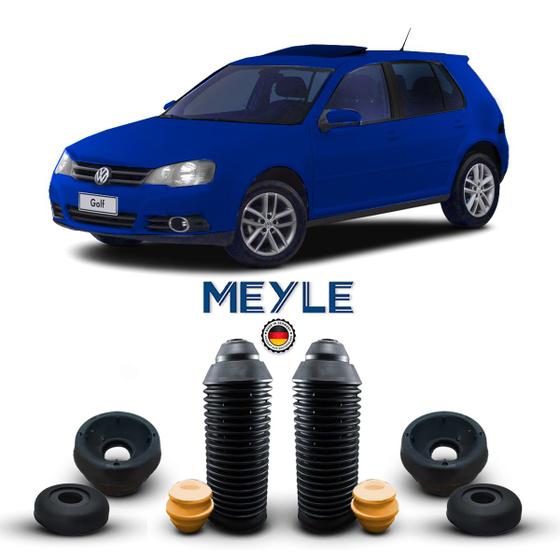 Imagem de Par Kit Coxim Meyle Rolamento Batente Coifa Suspensão Dianteira Volkswagen Golf 2007 2008 2009 2010 2011 2012 2013
