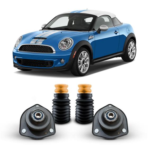 Imagem de Par Kit Coxim Rolamento Batente Coifa Amortecedor Dianteiro Mini Cooper Coupe S R58 2010 2011 2012 2013 2014 2015