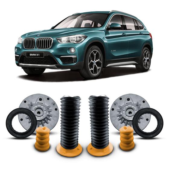 Imagem de Par Kit Coxim Rolamento Batente Coifa Amortecedor Dianteiro Suspensão Dianteira BMW X1 (F48) 2016 2017 2018 2019 2020