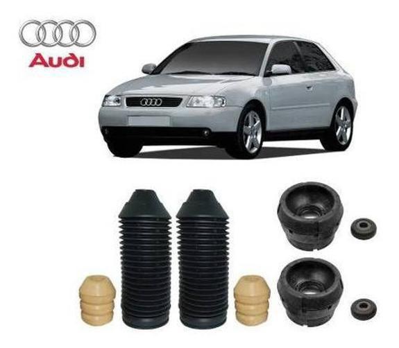 Imagem de Par Kit Coxim Rolamento Batente Coifa Dianteiro Audi A3 1996 1997 1998