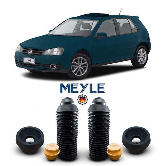 Imagem de Par Kit Coxim Suporte Meyle Batente Coifa Suspensão Dianteira Volkswagen Golf 2007 2008 2009 2010 2011 2012 2013