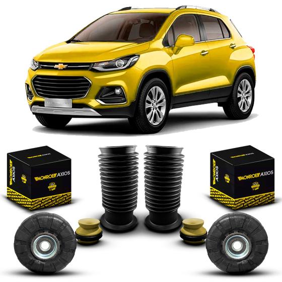 Imagem de Par Kit Coxim Suporte Rolamento Batente Coifa Amortecedor Dianteiro Chevrolet Tracker 2013 2014 2015 2016 2017 2018 2019