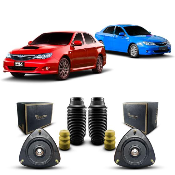 Imagem de Par Kit Coxim Suporte Rolamento Batente Coifa Amortecedor Dianteiro Subaru Impreza Sedan 2008 2009 2010 2011