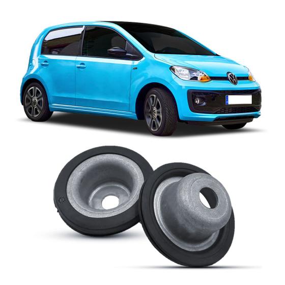 Imagem de Par Kit Prato Calço Superior Mola Dianteiro Volkswagen Up! 2014 2015 2016 2017 2018 2019 2020 2021