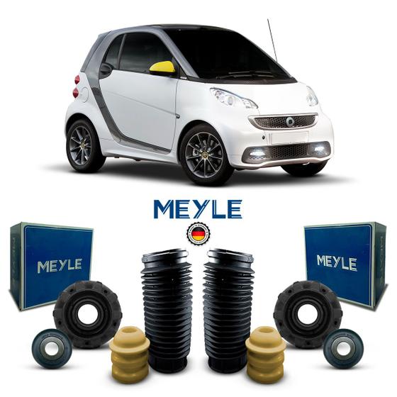 Imagem de Par Kit Suporte Coxim Rolamento Batente Coifa Suspensão Dianteira Smart Fortwo Coupe 2009 2010 2011 2012 2013 2014 2015