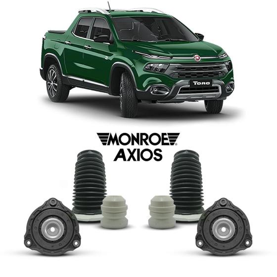 Imagem de Par Kit Suporte Suspensão Dianteira Fiat Toro 2016 Até 2020