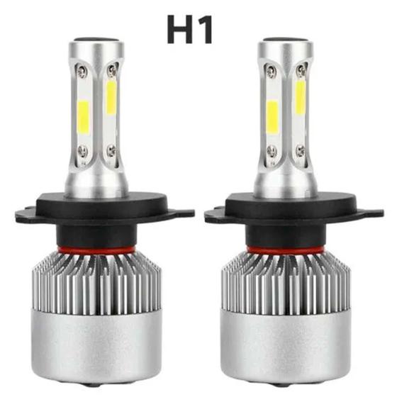 Imagem de Par Lâmpada Automotiva H1 Super Led Efeito Xenon Farol Carro