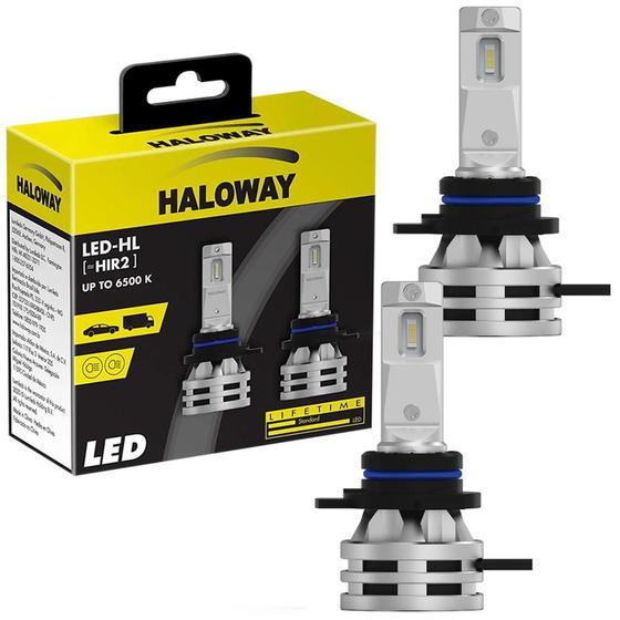 Imagem de Par Lâmpada Haloway LED HIR2 6500K 12/24V 24W Farol