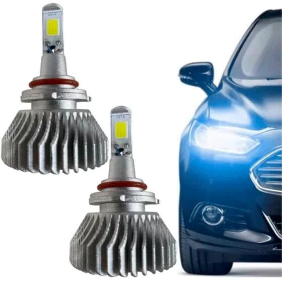 Imagem de Par Lâmpada Hb4 Super Led 6000k 6000 Lúmens 2d Kit Mini Reator