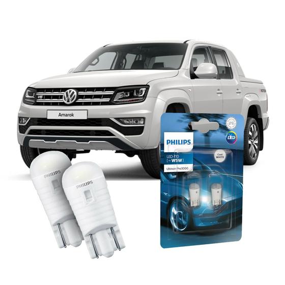 Imagem de Par Lâmpada Led Farolete Amarok Philips Ultinon