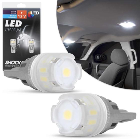 Imagem de Par Lâmpada Led T10 Titanium 13 LEDs SMD 4014/3030 6000K 12V Branco Canbus Farol Teto Luz de Placas