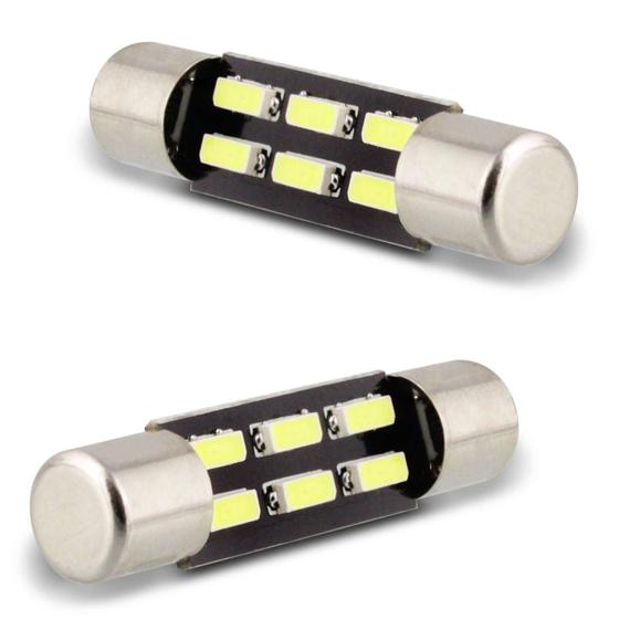 Par Lâmpada LED Torpedo 30MM 3W 12V Branca Aplicação Quebra Sol Menor preço em Par Lâmpada LED Torpedo 30MM 3W 12V Branca Aplicação Quebra Sol
