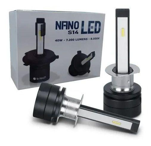 Imagem de Par Lâmpada Nano Led S14 8000k 12v 40w 7200lm E-tech