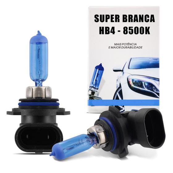 Imagem de Par Lâmpada Super Branca H11 H1 H3 H4 H7 Hb4 8500k 55w 12v Efeito Xênon Farol Carro