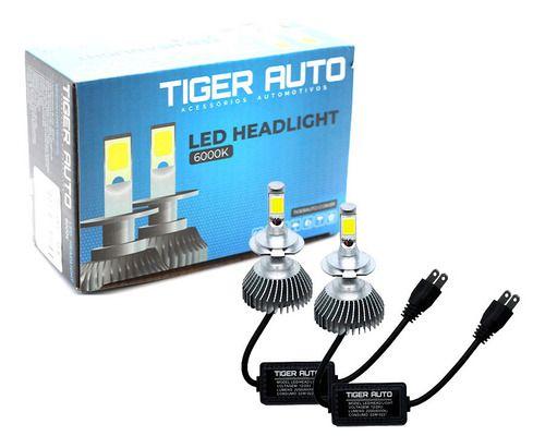 Imagem de Par Lampada Super Led H1 H3 H4 H7 H8 H11 6000K 12/24V Tiger