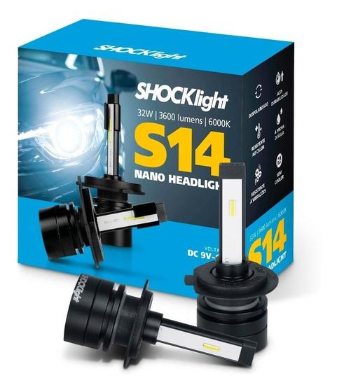 Par Lâmpada Super Led Nano Shocklight S14 H7 H11 H15 H1 Hb3 Menor preço em Par Lâmpada Super Led Nano Shocklight S14 H7 H11 H15 H1 Hb3