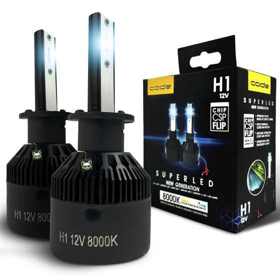 Imagem de Par Lâmpada Super Led New Csp Flip 3200l 8000k Encaixe H1