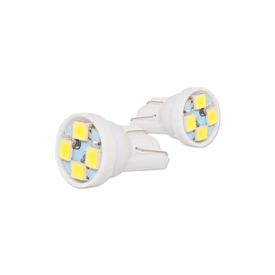 Imagem de Par Lâmpada T10 4 Leds Cabeça Reta 12V 6000K - Vx Group