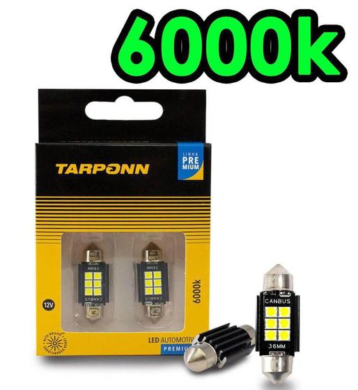 Imagem de Par Lampada Tarponn Led Torpedo Canbus Premium 39Mm 12V