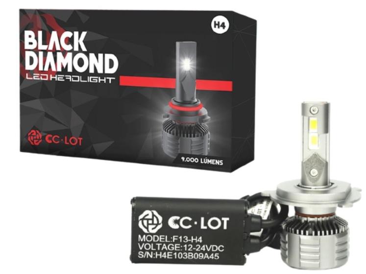 Imagem de Par Lâmpadas Farol Led CSP Cc-lot Black Diamond Ultraled com Canceller 9000l R8 JR8