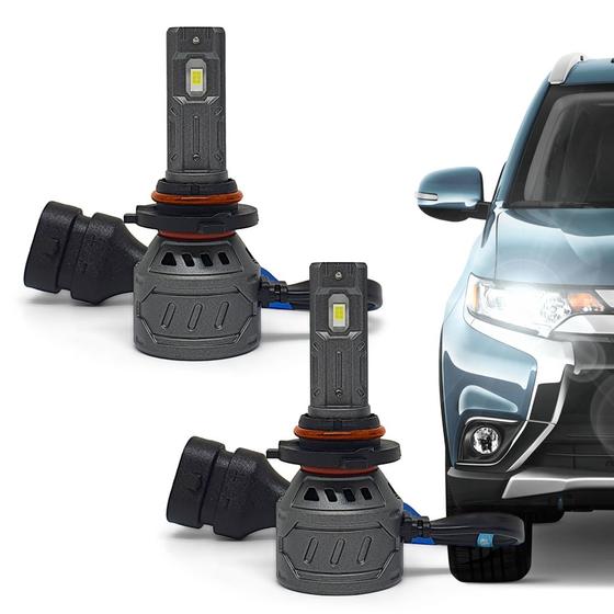Imagem de Par Lâmpadas HB3 Farol Alto Corolla Ultra Led 10000 Lumens Canbus Canceller Branco Forte 2008 2009 2010 2011 2012