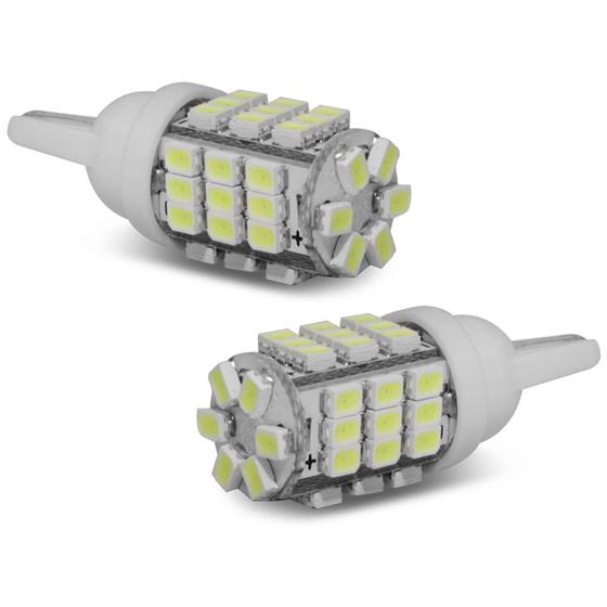 Par Lâmpadas LED T10 W5W Pingo 42SMD1206 42 LEDs 24V 4W Tonalidade Branca Aplicação Farol Meia Luz Menor preço em Par Lâmpadas LED T10 W5W Pingo 42SMD1206 42 LEDs 24V 4W Tonalidade Branca Aplicação Farol Meia Luz