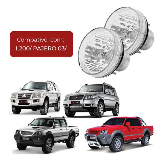 Imagem de Par Lanterna Dianteira L200 Pajero 2003/ Cristal Iam 2 Uni.