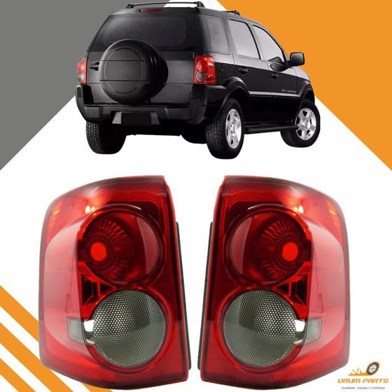 Imagem de Par Lanterna Ecosport 2008 2009 2010 2011 2012 Ré Fumê