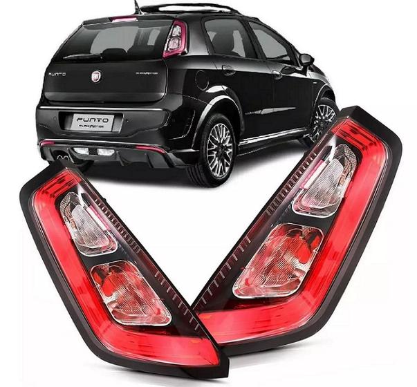 Imagem de Par Lanterna FIAT Punto Com LED Sporting Tjet 2012 a 2016