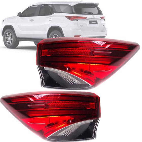 Imagem de Par Lanterna Hilux Sw4 2017 2018 Canto Com Led