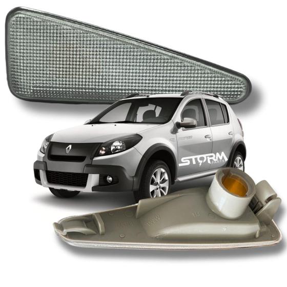 Imagem de Par Lanterna Lateral Seta Pisca Renault Sandero Stepway Ano 2008 A 2014 1.6 16v Hi-flex Hi-power Tweed Rip Curl