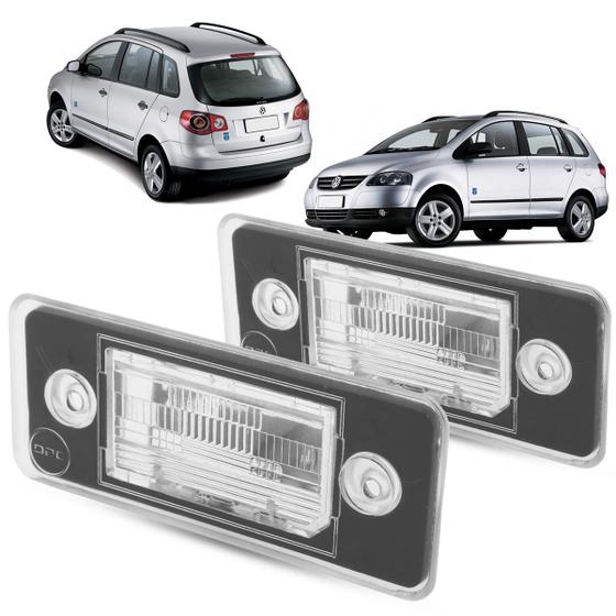 Imagem de Par Lanterna Luz Placa Vw SpaceFox 2006 a 2014 Polo Sedan 2002 03 04 05 2006 2007 2008 2009 2010 2011 2012 2013