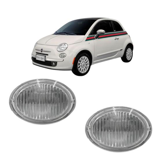 Imagem de Par Lanterna Pisca Seta Lateral Para Lama Fiat 500