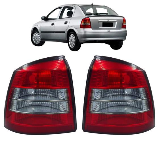 Imagem de Par Lanterna Traseira Astra Hatch 1999 2000 2001 2002 Fume