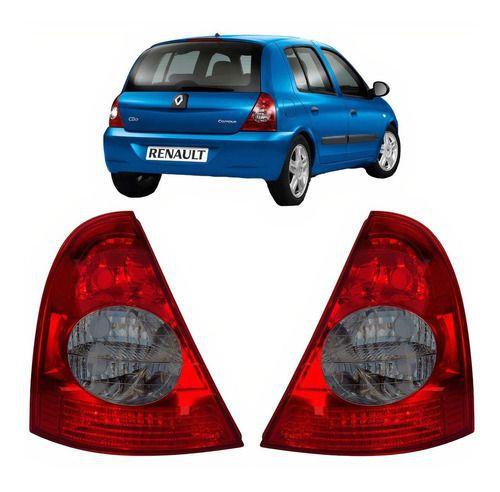 Imagem de PAR Lanterna Traseira Clio Hatch 03 04 05 06 07 08 09 10 Fumê