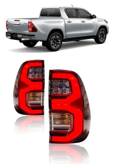 Imagem de Par Lanterna Traseira Com LED Toyota Hilux 2021 2022
