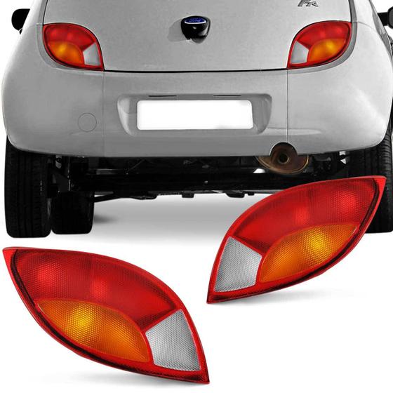 Par Lanterna Traseira Ford Ka 1997 1998 1999 2000 2001 Tricolor Menor preço em Par Lanterna Traseira Ford Ka 1997 1998 1999 2000 2001 Tricolor