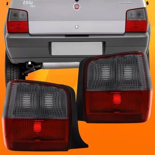 Imagem de Par Lanterna Traseira Fume Fiat Uno 2004 2005 2006 07 08 09