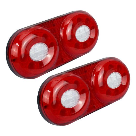 Imagem de PAR Lanterna Traseira Led Carreta Randon Módulo Refil Bivolt