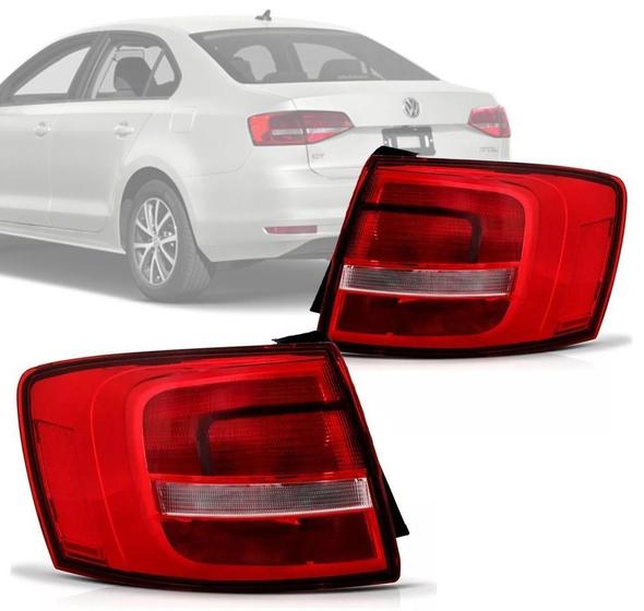 Imagem de Par Lanterna Volkswagen Jetta 2016 16 2017 17 Com Led Depo