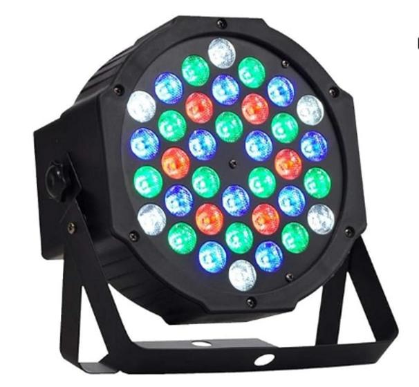 Imagem de Par Led 36 Rgbw Slim Refletor Canhão Auto Dmx Show Strobo