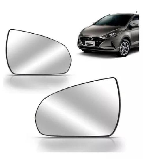 Imagem de Par Lente Espelho Retrovisor Hb20 2020 Com Base