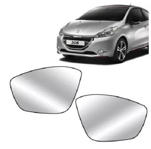 Imagem de Par Lente Espelho Retrovisor Peugeot 208 2012 13 14 A 2018