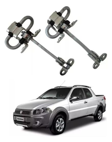 Imagem de Par Limitador Porta Dianteira Fiat Strada 2004 2005 2006 2007 2008 2009 2010 2011 2012 2013 2014 2015 2016 2017 2018 2019 2020 Original