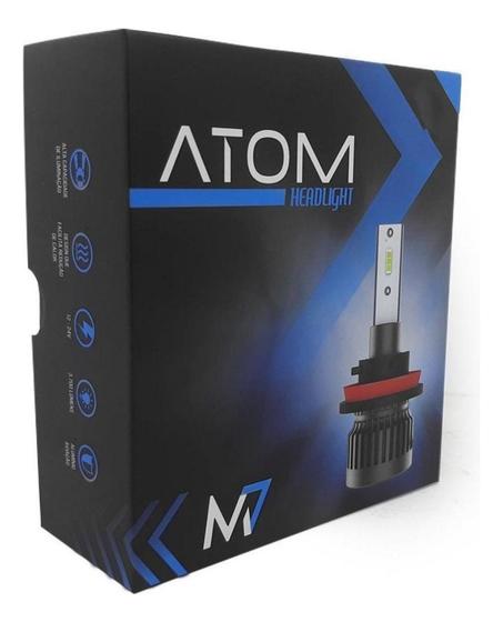 Imagem de Par Luz Automotiva Farol M7 Encaixe HB3 6000k 32w