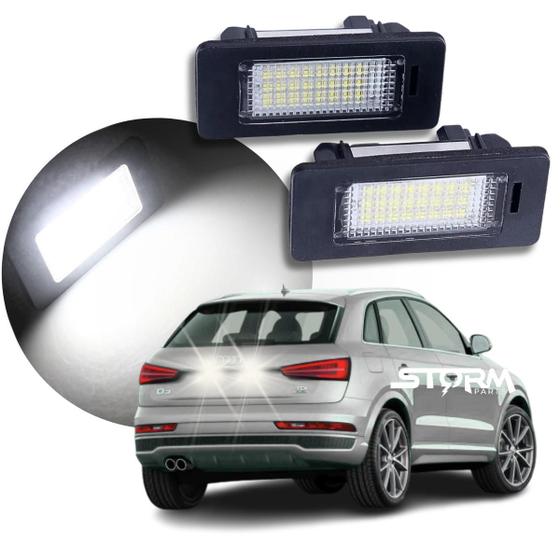 Imagem de Par Luz De Placa Audi Q3 Ano 2016 A 2020 Lanterna Iluminação 1.4 Tfsi Ambiente Flex SUV Attraction Black Edition S-tronic