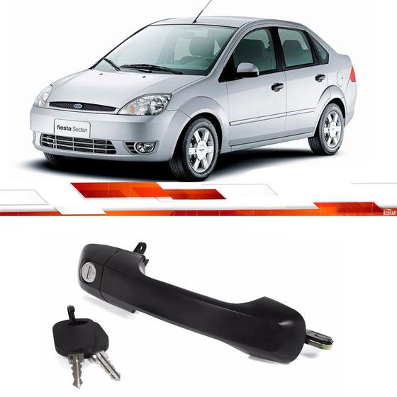Par maçaneta externa dianteira com 2 chaves ecosport fiesta 2002 até 2014 com chave Menor preço em Par maçaneta externa dianteira com 2 chaves ecosport fiesta 2002 até 2014 com chave