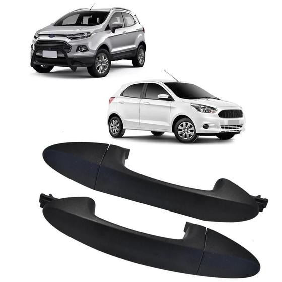Imagem de Par Maçaneta Externa Porta Traseira Ecosport G2 E Ka G3 - UN / 2